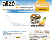 Tablet Screenshot of diagnostic-alize.fr